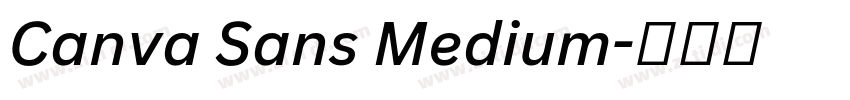 Canva Sans Medium字体转换